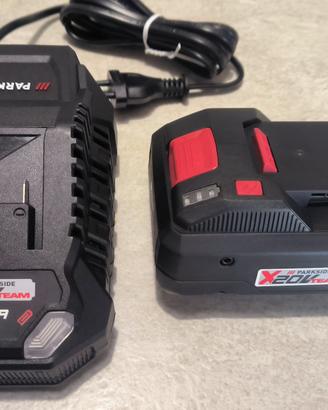 Nuovo! Batteria 4 Ah Smart+caricatore Parkside 20V