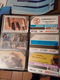 Schede telefoniche in album