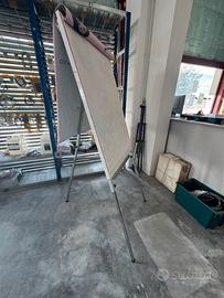 lavagna a fogli mobili con cavalletto - usata