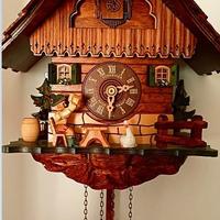 Orologio a cucù in legno Antonon Schneider