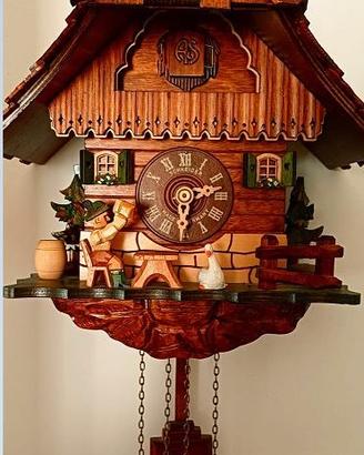 Orologio a cucù in legno Antonon Schneider