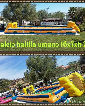 calcio balilla umano calcio saponato 