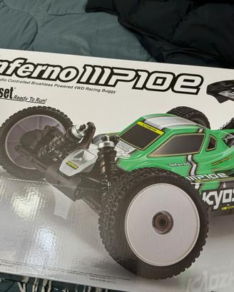 Kyosho inferno mp10e + caricatore sky rc + 4 batt