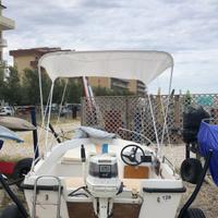 Barca open carrello e motore