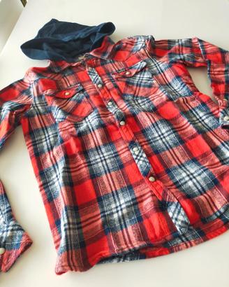 camicia scozzese come nuova x bambino 12 - 13 anni