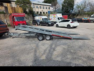 Rimorchio carrello  bi-asse porta auto 