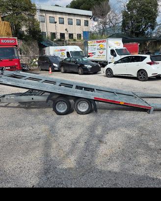 Rimorchio carrello  bi-asse porta auto 