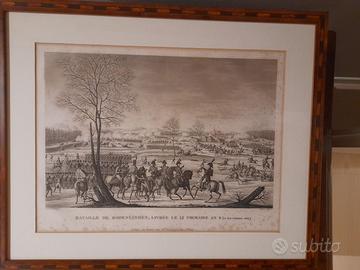 2 stampe originali 800 Tema:battaglie di Napoleone