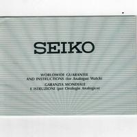 Orologio certificato di garanzia SEIKO anni 70