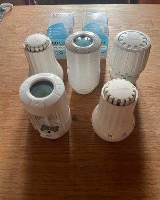 5 Termovalvole  Danfoss e 2 led