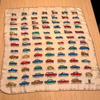 Foulard vintage raro automobili Fiat
