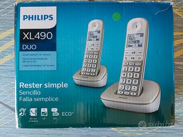 Telefono Cordless duo Philips con vivavoce