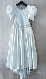 Abito sartoriale da sposa in seta e pizzo Tg 46