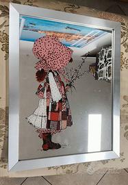 Quadro Specchio HOLLY HOBBIE 44x33 con Cornice