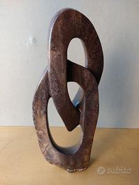 Scultura astratta in pietra Shona arte dello Zimba