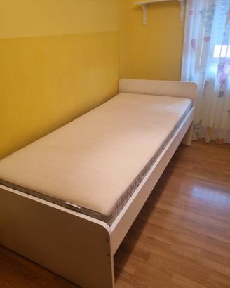 letto singolo bianco 