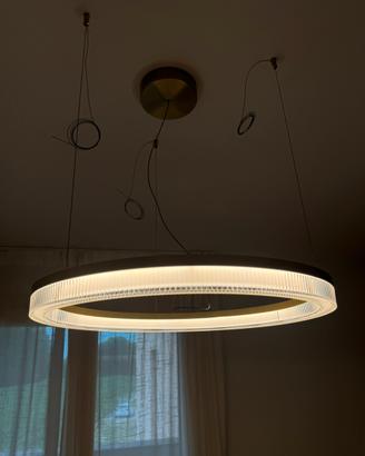 Lampadario ad anello oro ideal lux