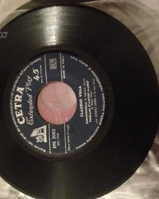 Vinile 45 giri quart. cedra claudio villa collezio