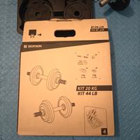 Pesi con manubri 20 kg