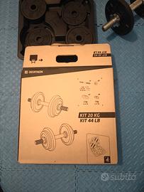 Pesi con manubri 20 kg