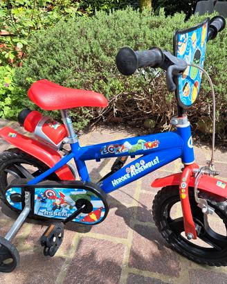 Bici bimbo (2-4 anni) 12” Avengers con rotelle 