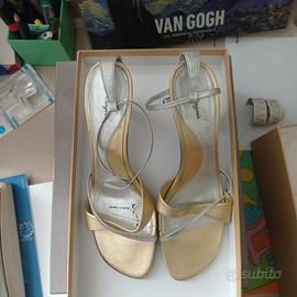 sandalo alto dorato robert clergerie