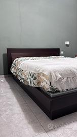 Letto contenitore in legno