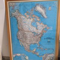 Mappa America Settentrionale National Geographic 