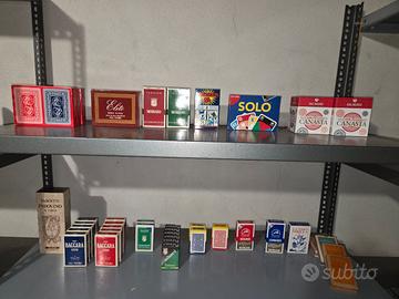 lotto di carte da gioco varie 