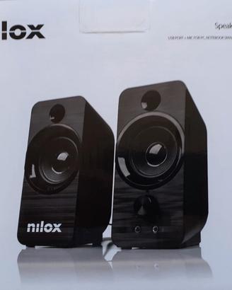 CASSE SPEAKERS NILOX NXAPC02 6 W Nuove in scatola