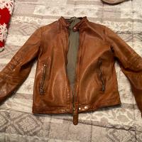 Giacca biker in pelle