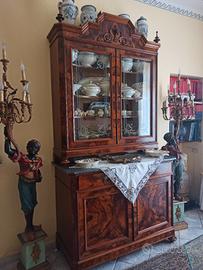 antica credenza doppio corpo 