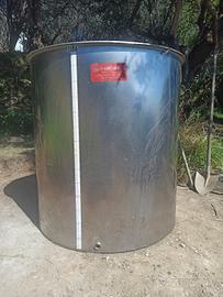 Fusto tino inox per vino 1.350 lt nuovo