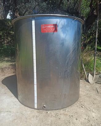 Fusto tino inox per vino 1.350 lt nuovo
