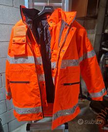 Giacca impermeabile alta visibilità taglia L