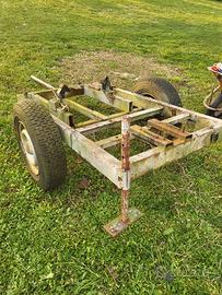 Rimorchio per motocoltivatore 