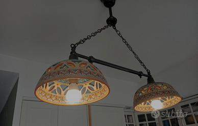 lampadario cucina bilanciere ceramica DERUTA