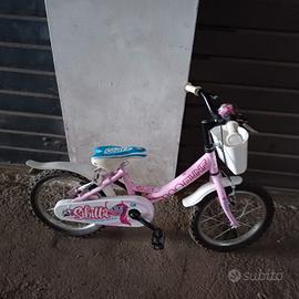 bici bimba rosa x 5/7 anni 