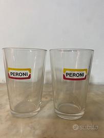 Coppia bicchieri peroni vintage anni 60