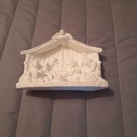 Natività in gesso da colorare