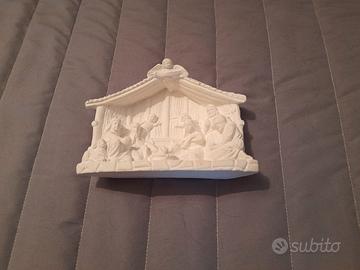 Natività in gesso da colorare