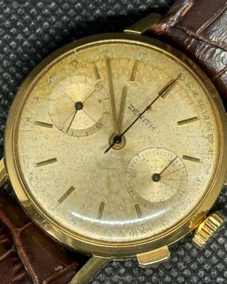 Zenith crono oro bicompax  anni 50 cal. 146D