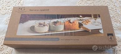 Set aperitivo Secret de Gourmet vetro e inox