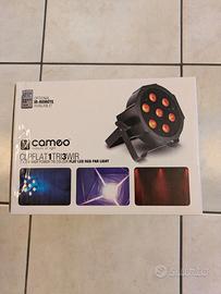 Proiettore faro PAR RGB piatto 7 led 3W Cameo