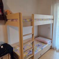Letto a castello di legno