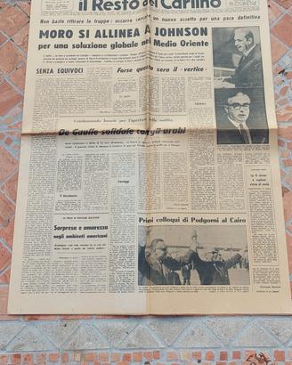 Il Resto del Carlino 22 Giugno 1967 + Certificato 