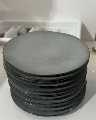 Set Piatti Moderni Grigio Antracite
