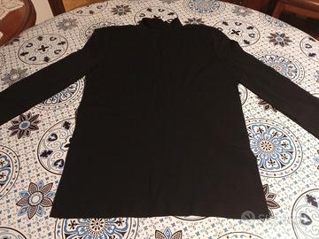 Mansuè Lupetto in nero made in italy