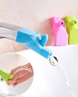 Prolunga Rubinetto in Silicone Rosa per Bambini