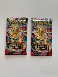 pokemon ascesa eroica bustine sigillate mai aperte